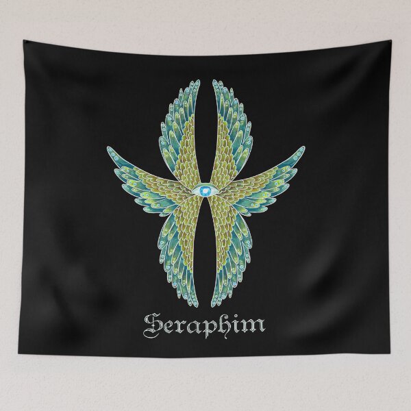 Item preview, biblically accurate angel peacock seraphim designed and sold by indiVisibl.