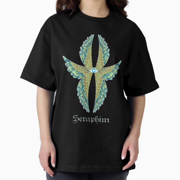 biblically accurate angel peacock seraphim Oversized T-Shirt