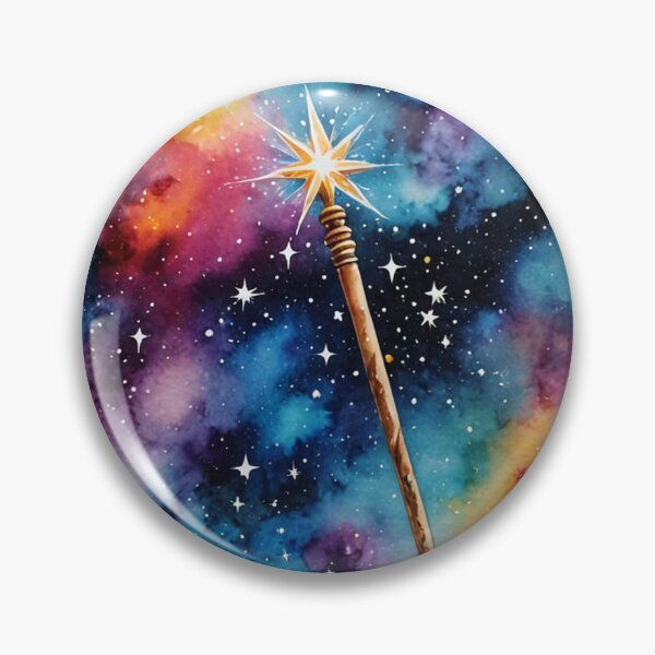 Item preview, Watercolor Galaxy Rainbow Magic Wand designed and sold by Zencookie.