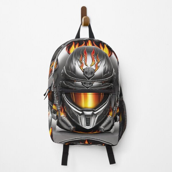 Item preview, Bikers brotherhood. Helmet with flame designed and sold by CreativeBizarre.