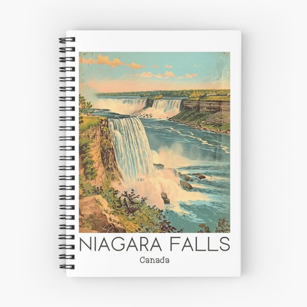Item preview, A Vintage Travel Illustration of Niagara Falls - Canada  designed and sold by GoodOldVintage.