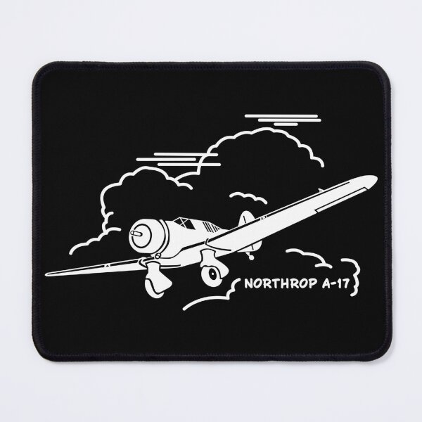 Item preview, Northrop A-17 WW2 Attack Bomber Plane Flying Clouds designed and sold by MilitaryMart.