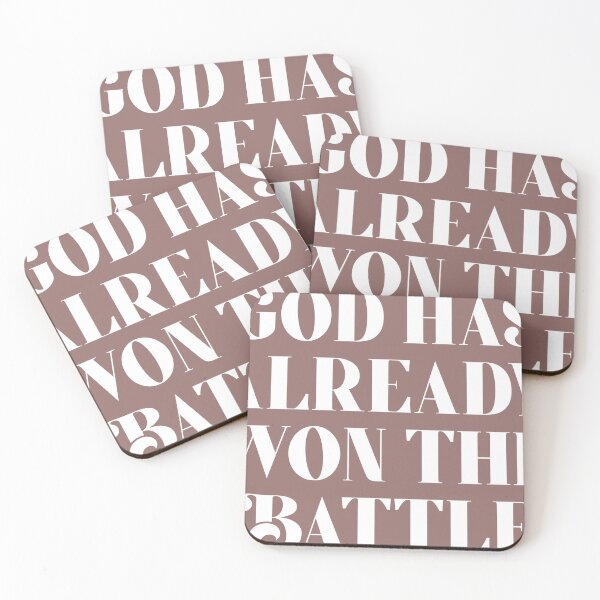 Item preview, God Has Already Won the Battle (Stacked in Box) designed and sold by hopejoyx.