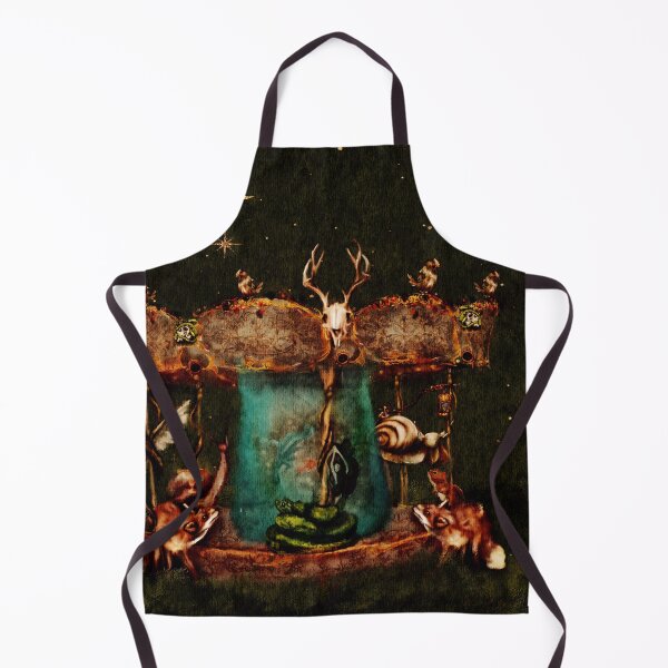 Item preview, Dark Academia Aesthetic Art A Fantasy Watercolor Carousel designed and sold by Monica Laipple.