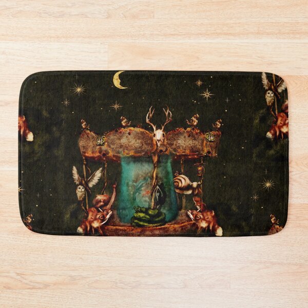 Item preview, Dark Academia Aesthetic Art A Fantasy Watercolor Carousel designed and sold by Monica Laipple.