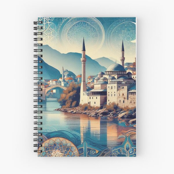 Item preview, Mostar City | Bosnia | Muslima | Mosque | Historical designed and sold by SpeckbarbiiArts.