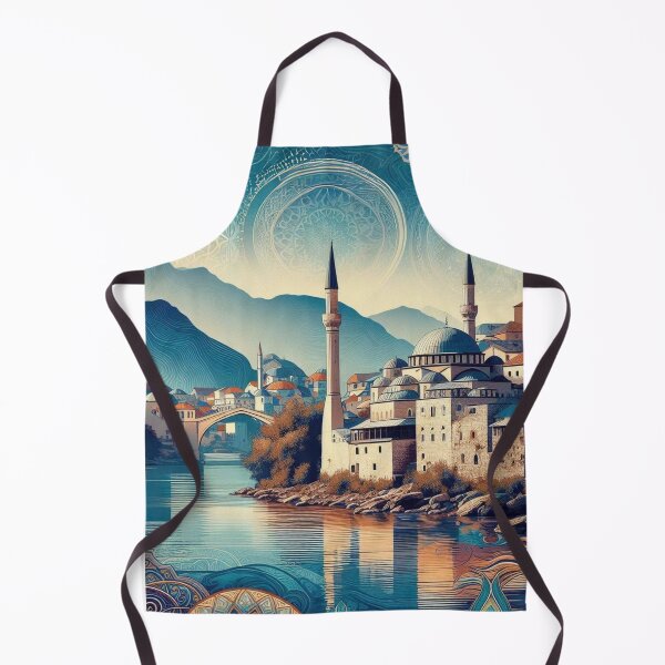 Item preview, Mostar City | Bosnia | Muslima | Mosque | Historical designed and sold by SpeckbarbiiArts.