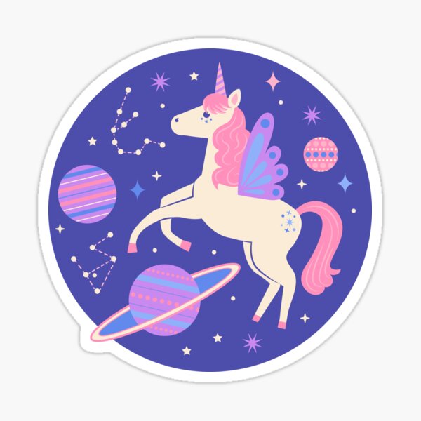 Item preview, Space Unicorn - Cosmic Cotton Candy designed and sold by latheandquill.
