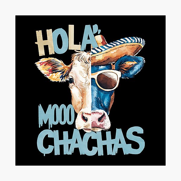 Item preview, HOLA MOO CHACHAS - MUCHACHO MUCHACHA COW CINCO DE MAYO 2 designed and sold by justyna-s28.