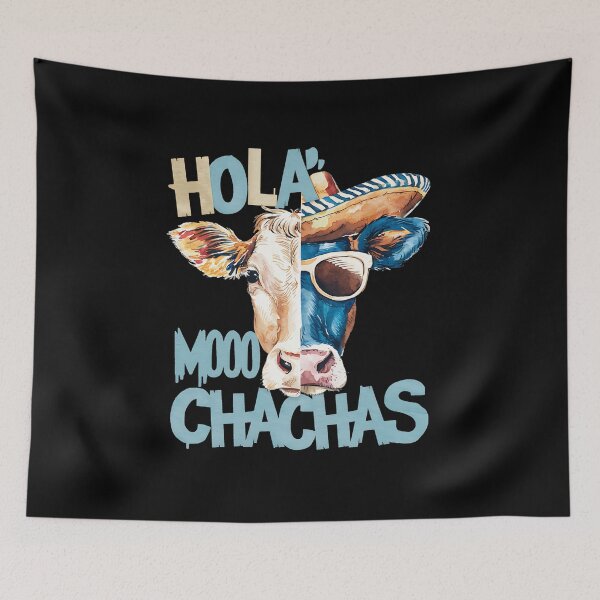 Item preview, HOLA MOO CHACHAS - MUCHACHO MUCHACHA COW CINCO DE MAYO 2 designed and sold by justyna-s28.
