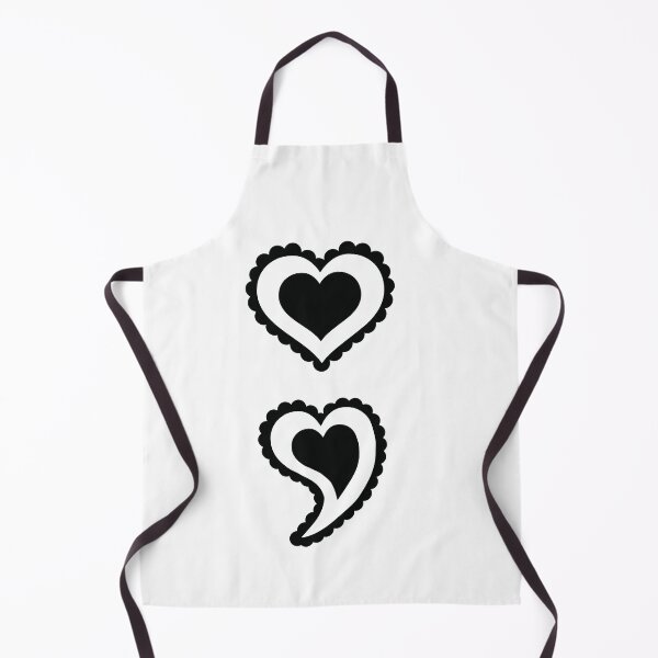 Item preview, Semicolon Heart, Unfinished Story Heart designed and sold by Kondi-Art.