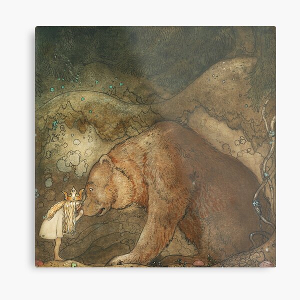 Poor Little Basse by John Bauer Metal Print
