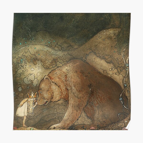 Poor Little Basse by John Bauer Poster