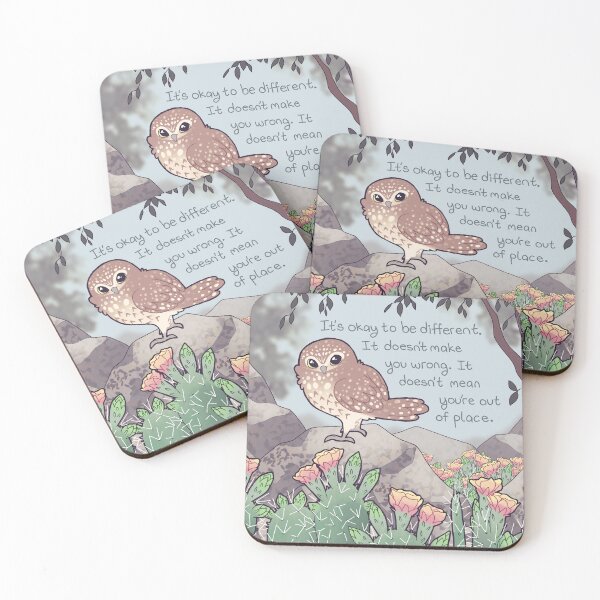 Item preview, Burrowing Owl and Cactus Flowers designed and sold by thelatestkate.