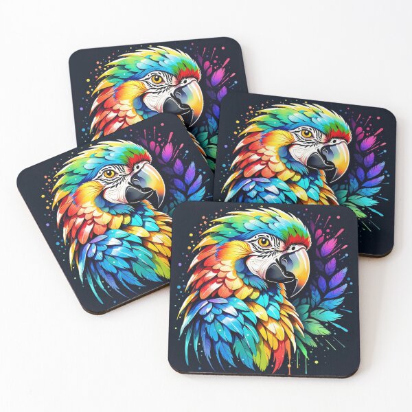 Item preview, Colorful Neon Macaw Bird designed and sold by Gabriela McDaniel.