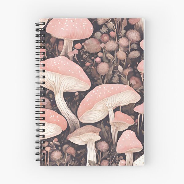 Item preview, Forest of pink mushrooms  designed and sold by coguflores.
