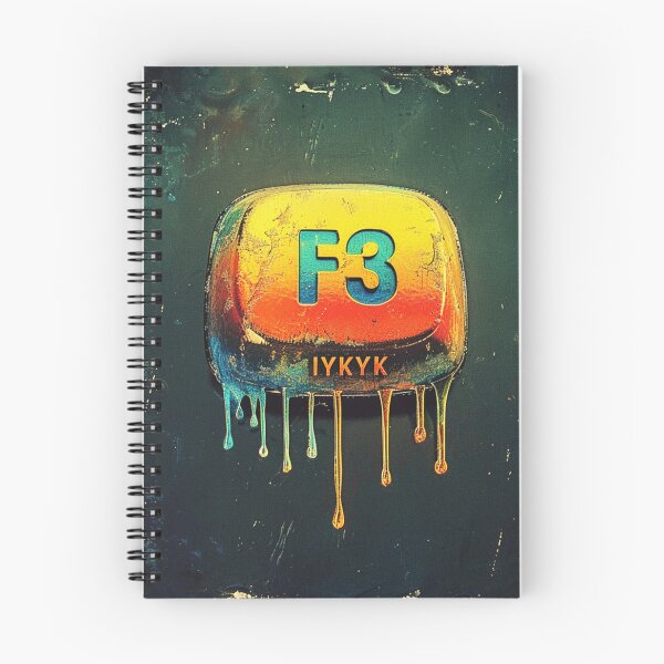 Item preview, F3 Key IYKYK Crime Keycap Dripping Paint designed and sold by SplendidThings.
