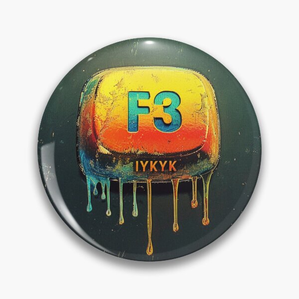 Item preview, F3 Key IYKYK Crime Keycap Dripping Paint designed and sold by SplendidThings.