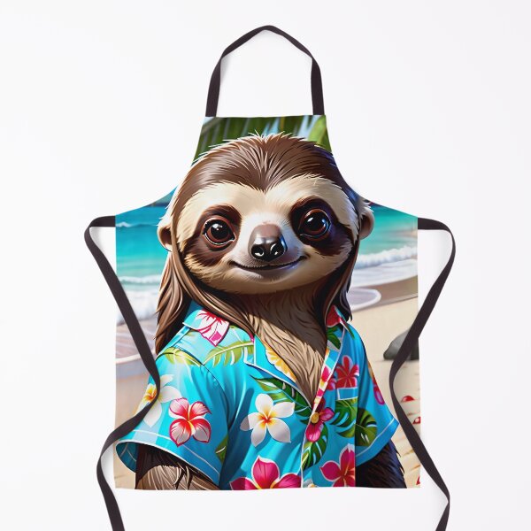 Item preview, Cute Sloth On Hawaiian Vacation designed and sold by TheArtOfPat.