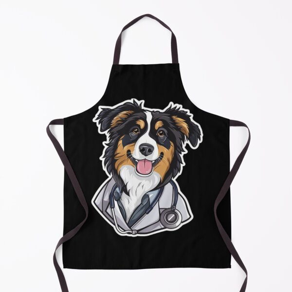 Item preview, Dogtor Aussie funny animals Sticker designed and sold by artMadlen.