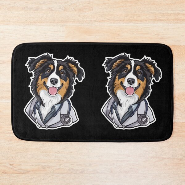 Item preview, Dogtor Aussie funny animals Sticker designed and sold by artMadlen.