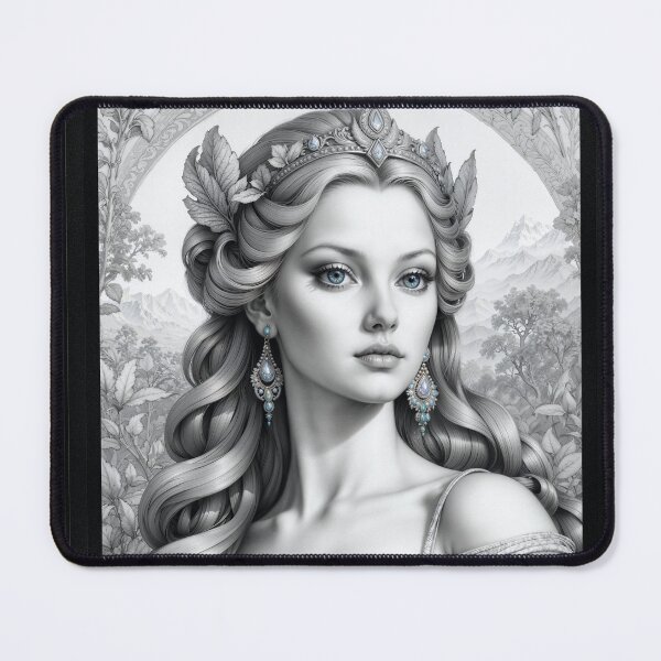 Item preview, Portrait Illustration Of Princess Allenoria Clavis Beautiful AI Concept Art by Xzendor7 designed and sold by Xzendor7 Digital Art Creations.