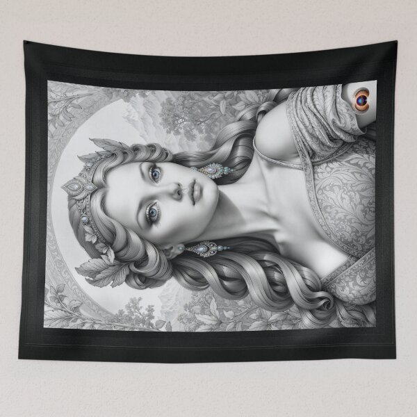Item preview, Portrait Illustration Of Princess Allenoria Clavis Beautiful AI Concept Art by Xzendor7 designed and sold by Xzendor7 Digital Art Creations.