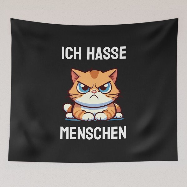 Item preview, I hate people orange cat designed and sold by SekoOne.