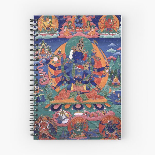 Item preview, Mandala 194 Guhyasamaja Buddhist Deity Akshobhyavajra 1600s designed and sold by GuyBlank.