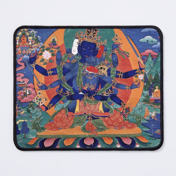 Item preview, Mandala 194 Guhyasamaja Buddhist Deity Akshobhyavajra 1600s designed and sold by GuyBlank.