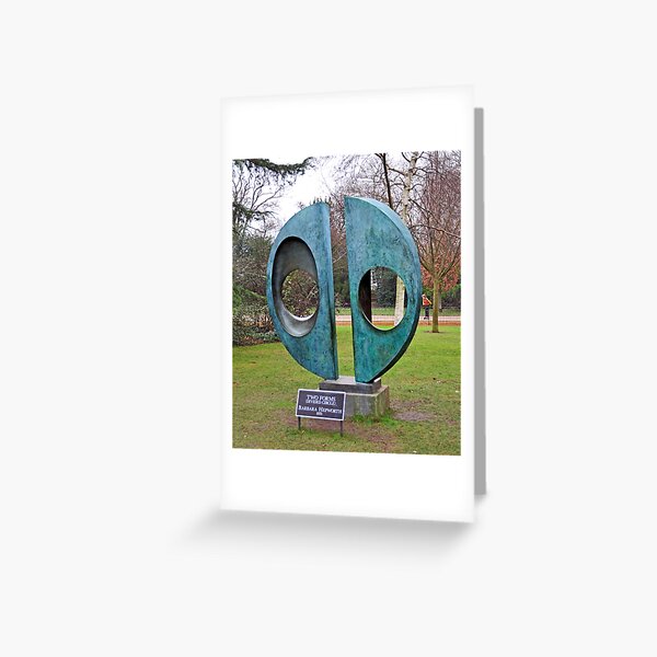 Two Forms: Barbara Hepworth Greeting Card