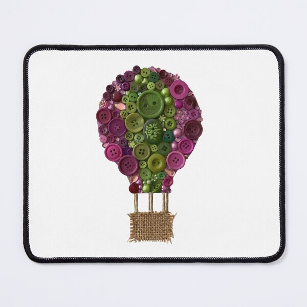 Item preview, Button Hot Air Balloon  designed and sold by Jackies-art.