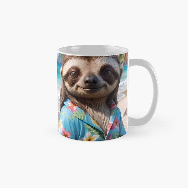 Item preview, Cute Sloth On Hawaiian Vacation designed and sold by TheArtOfPat.