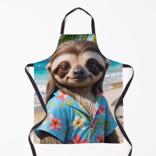 Item preview, Cute Sloth On Hawaiian Vacation designed and sold by TheArtOfPat.