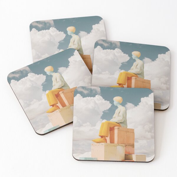 Item preview, A man in a yellow shirt sits on a stack of boxes designed and sold by Wadokezumo.