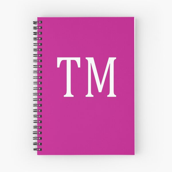 Item preview, TM Initials Monogram Elegant White Letters designed and sold by Jeallan Designs.