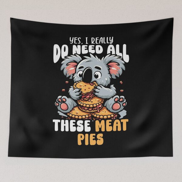 Item preview, Aussie Foodie Koala - Loves Meat Pies designed and sold by JUSTBEELEGANT.
