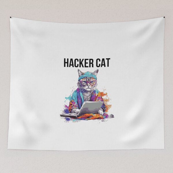 Artikelvorschau, Hacker-Katze entworfen und verkauft von CAMIN-SHOP.