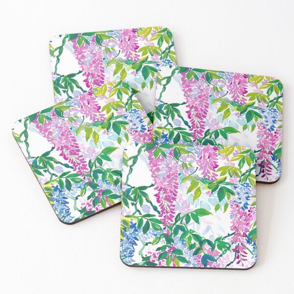 Item preview, Blooming Wisteria watercolor designed and sold by SophieClimaArt.
