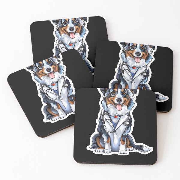 Item preview, Aussie Dogtor funny animals Sticker designed and sold by artMadlen.