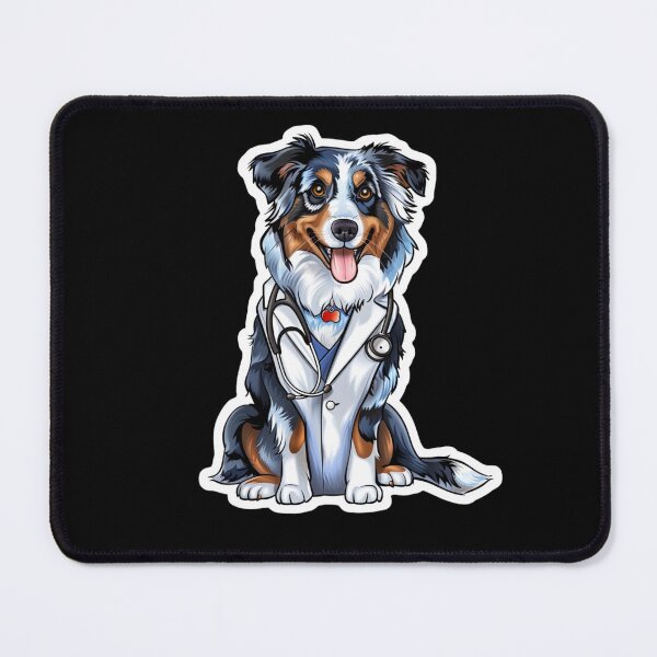 Item preview, Aussie Dogtor funny animals Sticker designed and sold by artMadlen.