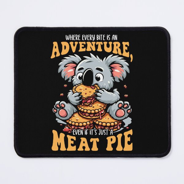 Item preview, Meat Pies - Aussie Koala Chomps Down on Meat Pie - Funny Gift designed and sold by JUSTBEELEGANT.