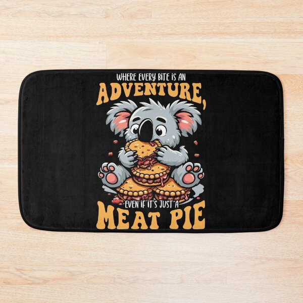 Item preview, Meat Pies - Aussie Koala Chomps Down on Meat Pie - Funny Gift designed and sold by JUSTBEELEGANT.