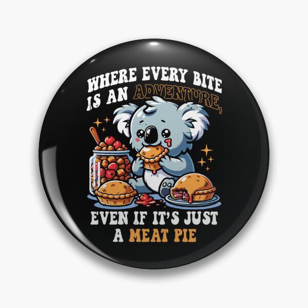 Item preview,  Meat Pies - Funny Aussie Foodie Koala Lover Gift for Australian designed and sold by JUSTBEELEGANT.