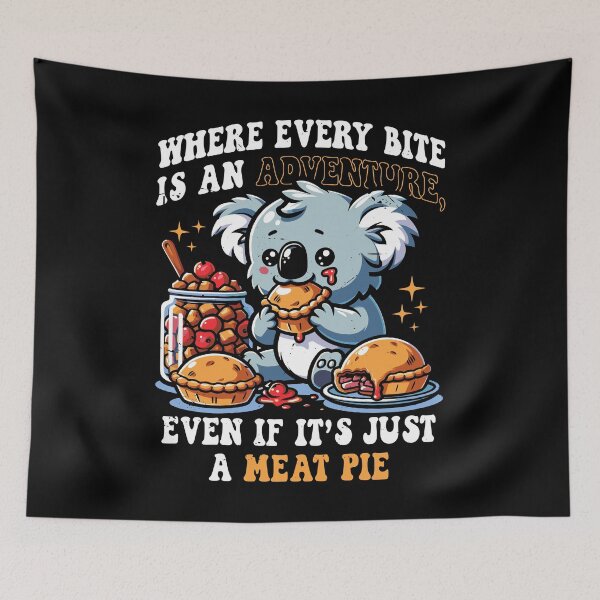 Item preview,  Meat Pies - Funny Aussie Foodie Koala Lover Gift for Australian designed and sold by JUSTBEELEGANT.