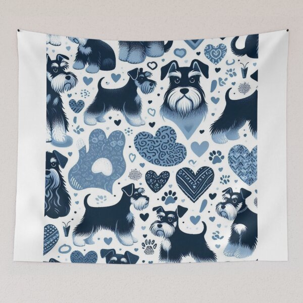 Item preview, My Furry Friend: A White Schnauzer designed and sold by CorelMaciel.