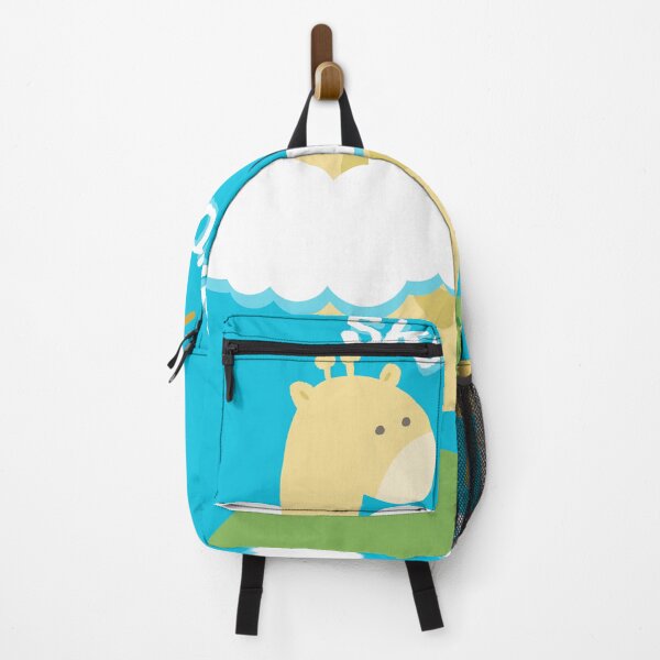 Item preview, giraffe on a hill with clouds and sun  designed and sold by paggorek.