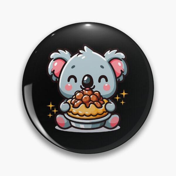 Item preview, Meat Pies - Australian Koala Eating Meat Pie - Funny Meat Pie Gift designed and sold by JUSTBEELEGANT.