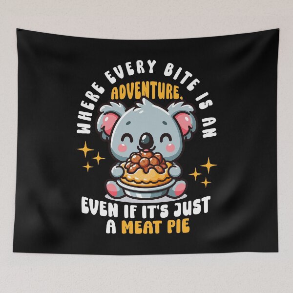 Item preview, Meat Pies - Australian Koala Eating Meat Pie - Funny Meat Pie Gift designed and sold by JUSTBEELEGANT.