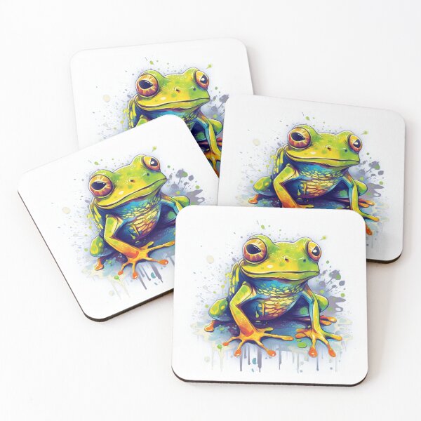Item preview, Colorful frog designed and sold by hhh-art.